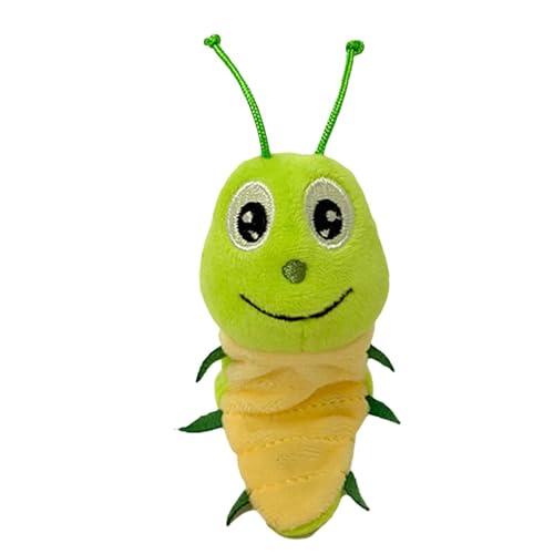 Tierpuppen realistisch, Tierhandpuppen,Schmetterlings-Fingerpuppen - Niedliche Bienen-Fingerpuppen, weiche Plüsch-Raupen-Handpuppen für 1–3 Jahre alte Kleinkinder von JINGAN