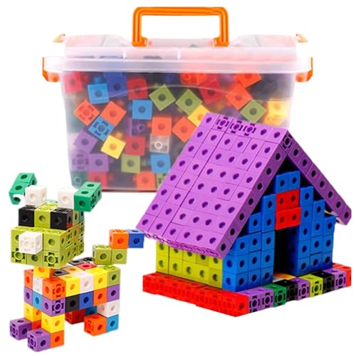 Zählblöcke,Zählblöcke für Kinder,Pädagogisches Mathe-Blockspielzeug für unterhaltsames Lernen | Mathe-Würfel, Homeschool-Zubehör, Manipulatives-Set, feiern Sie den Kindertag, Geburtstag, Ostern von JINGAN