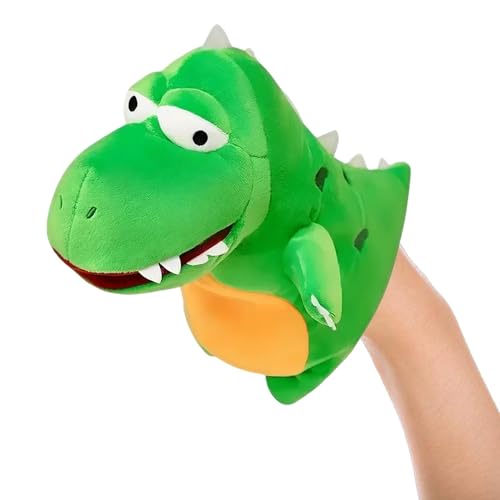 JINGLING Dinosaurier-Handpuppe für Kinder,Dinosaurier-Handpuppe - Plüsch-Dinosaurierpuppe - Puppen-Geschichtenspielzeug, interaktives Lernspielzeug für Kinder, fantasievolles Rollenspiel, von JINGLING