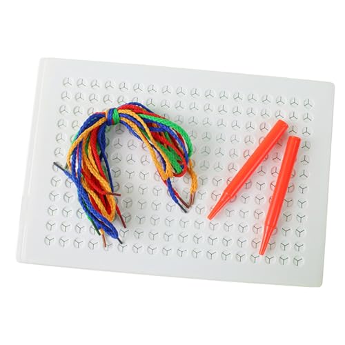 JINGLING Fadenbrett Kinderspielzeug, Fadenbrett Mit Stift Stichfädelbrett Kinder Fadenweb Zeichenbrett Geflochtenes Webstich Schnurbrett Geschenke Für Mädchen Kinder Kleinkinder JINGLING Fadenbrett Kinderspielzeug, Fadenbrett Mit Stift Stichfädelbrett Kinder Fadenweb Zeichenbrett Geflochtenes Webstich Schnurbrett Geschenke Für Mädchen Kinder Kleinkinder von JINGLING