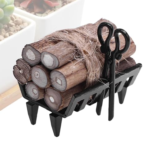 JINGLING Holzständer Miniatur, Brennholzständer | Spielzeug Kaminholzhalter | Kaminholzständer | Kaminszene, Miniaturmöbel für Modelldekoration JINGLING Holzständer Miniatur, Brennholzständer | Spielzeug Kaminholzhalter | Kaminholzständer | Kaminszene, Miniaturmöbel für Modelldekoration von JINGLING