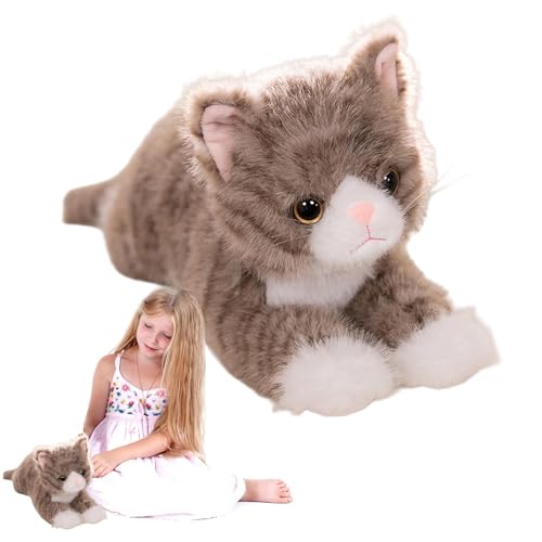 JINGLING Plüschtiere für Katzen, Plüschtier für Kätzchen, Plüschtiere in Form Einer Katze, weich, dekoratives Zubehör für, lebendige Bettdekoration JINGLING Plüschtiere für Katzen, Plüschtier für Kätzchen, Plüschtiere in Form Einer Katze, weich, dekoratives Zubehör für, lebendige Bettdekoration von JINGLING