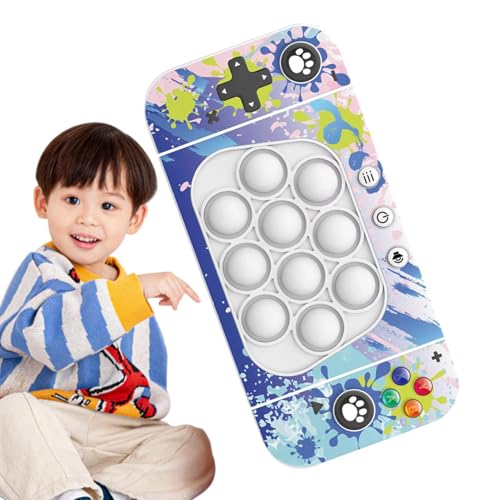 JINGLING Schnelle Push -Spielekonsole, Pop -Push -Spielspielzeug - Pop Blase Sensory Toys,4 Modi leuchten Pop -Controller -Elektrospielzeug für Osterkorb Stuffers Klassenzimmer Belohnungen von JINGLING