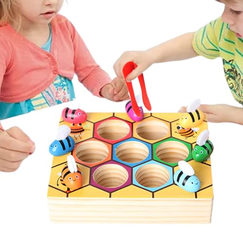 JINGLING Sensorisches Spielzeug zum Sortieren nach Farben – Bienenfänger, Farbsortierspiel, pädagogisches Lernmaterial für Kinder ab 3 Jahren, , Mädchen, Vorschule, Kindergarten, Schule, Haus JINGLING Sensorisches Spielzeug zum Sortieren nach Farben – Bienenfänger, Farbsortierspiel, pädagogisches Lernmaterial für Kinder ab 3 Jahren, , Mädchen, Vorschule, Kindergarten, Schule, Haus von JINGLING