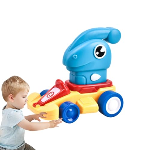 JINGLING Trägheitstierauto,Reibungsautos - Kleinkind-Spielzeugauto in Dinosaurierform | Reibungsbetriebenes Lernspielzeug, Spielzeugauto für Kleinkinder, Push-and-Go-Trägheitsspielzeug, für von JINGLING