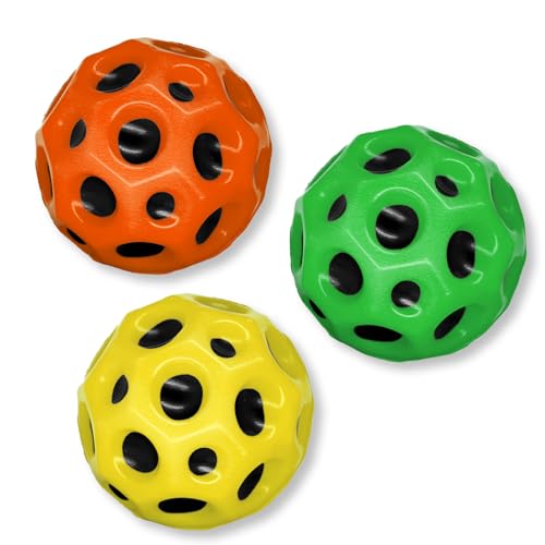 JINJINYI Ball,Moon Ball,Bounce Ball Hohe Springender Gummiball Sprünge Gummiball Space Ball EIN Knallendes Geräusch Machen Mini Bouncing Ball Toy,Bouncy Balls for Kids Party Gift,Weihnachten Gift von JINJINYI