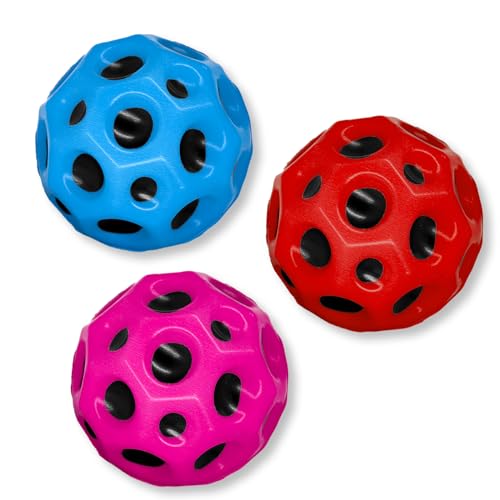 JINJINYI Ball,Moon Ball,Bounce Ball Hohe Springender Gummiball Sprünge Gummiball Space Ball EIN Knallendes Geräusch Machen Mini Bouncing Ball Toy,Bouncy Balls for Kids Party Gift,Weihnachten Gift von JINJINYI