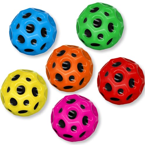 JINJINYI Ball,Moon Ball,Bounce Ball Hohe Springender Gummiball Sprünge Gummiball Space Ball EIN Knallendes Geräusch Machen Mini Bouncing Ball Toy,Bouncy Balls for Kids Party Gift,Weihnachten Gift von JINJINYI