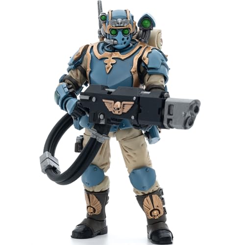 JOYTOY JT5031 40K 1/18 Action Figur Spielzeug, Astra Militarum Tempestus Scions Squad 55th Kappic Eagles Hot-Shot Volley Gunner, 4-Zoll Geschenk für Action Figure Enthusiasten und Sammler von JINQEE