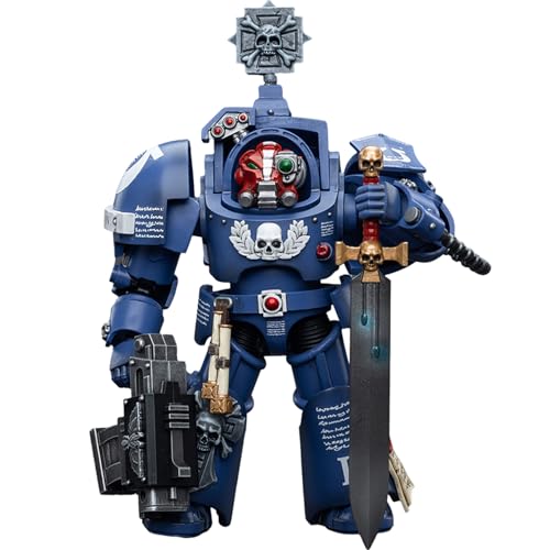 JOYTOY JT6700 40K 1/18 Action Figur Spielzeug, Ultramarines Terminators Sergeant Terconon, 4-Zoll Geschenk für Action Figure Enthusiasten und Sammler von JINQEE