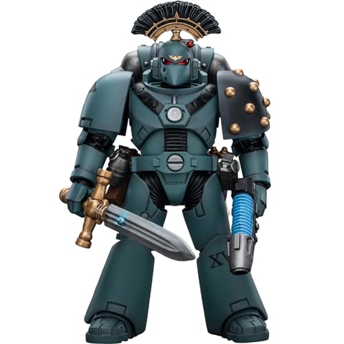 JOYTOY JT9466 40K 1/18 Action Figur Spielzeug, Sons of Horus MKVI Tactical Squad Sergeant with Power Sword, 4-Zoll Geschenk für Action Figure Enthusiasten und Sammler von JINQEE