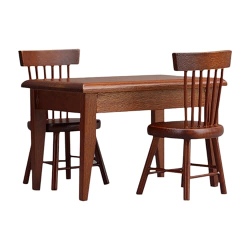 JISADER 1/12 Puppenhaus Miniaturen Möbel Kreative Geschenke Esstisch Stuhl Set JISADER 1/12 Puppenhaus Miniaturen Möbel Kreative Geschenke Esstisch Stuhl Set von JISADER