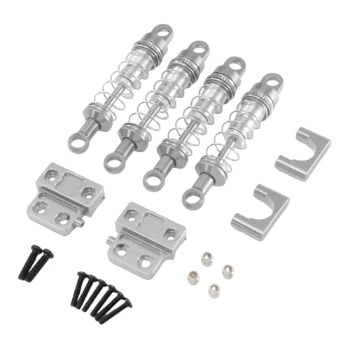 JISADER 1/12 RC Auto Stoßdämpfer Kit Direkter Ersatz Teile Aluminium Legierung Professionelle Zubehör für, Silber JISADER 1/12 RC Auto Stoßdämpfer Kit Direkter Ersatz Teile Aluminium Legierung Professionelle Zubehör für, Silber von JISADER