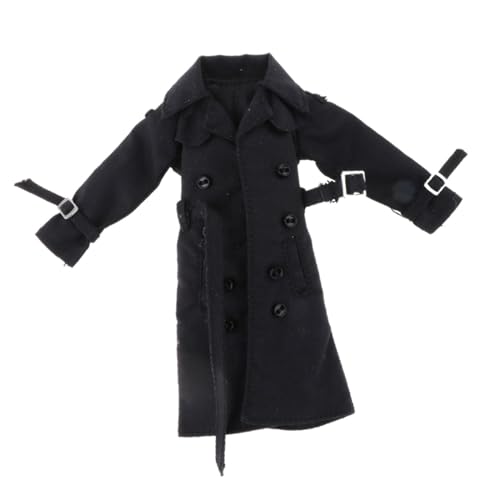 JISADER 1/12 Trenchcoat mit, Modell 1/12 Figur, Puppenkleidung, männliche Figur, Mantel von JISADER