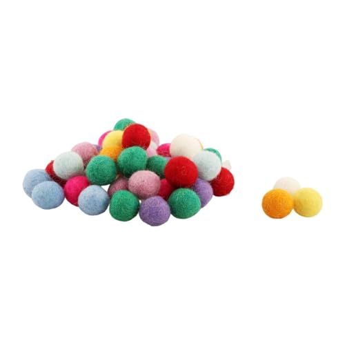 JISADER 100 Stück Handgefertigte Filzkugeln, Bunte Haar Accessoires, DIY Dekoration für Zuhause, 1.5 cm JISADER 100 Stück Handgefertigte Filzkugeln, Bunte Haar Accessoires, DIY Dekoration für Zuhause, 1.5 cm von JISADER
