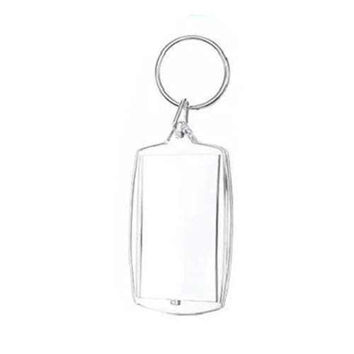 JISADER 100Pcs Acryl Foto Schlüsselanhänger Rechteck Doppelseitige Blank Insert Schlüsselring JISADER 100Pcs Acryl Foto Schlüsselanhänger Rechteck Doppelseitige Blank Insert Schlüsselring von JISADER