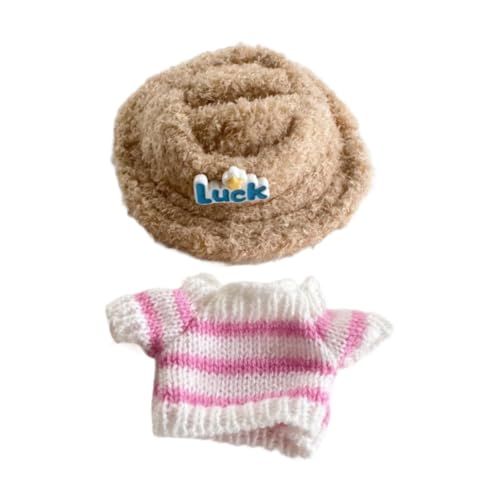 JISADER 2 Stücke Puppenkleidung mit Gestreiftem Pullover Und Mütze Als Puppenoutfit Zubehör EIN Kostüm Aus Stoffmaterial für Kinder Und Puppensammler, Gelb JISADER 2 Stücke Puppenkleidung mit Gestreiftem Pullover Und Mütze Als Puppenoutfit Zubehör EIN Kostüm Aus Stoffmaterial für Kinder Und Puppensammler, Gelb von JISADER