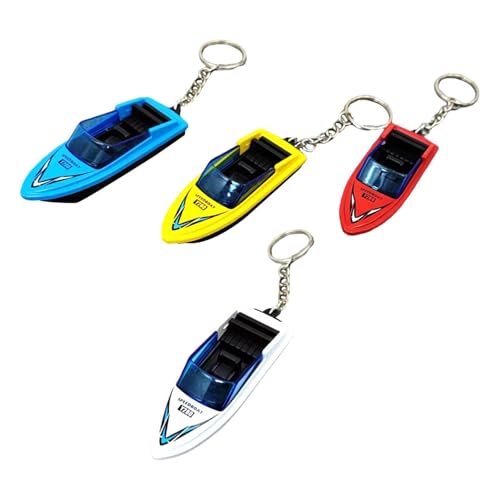 JISADER 4 Mini Motorboot Modelle, Desktop Dekoration, Wasserspielzeug für Kinder Und Erwachsene, mit Schlüsselanhänger JISADER 4 Mini Motorboot Modelle, Desktop Dekoration, Wasserspielzeug für Kinder Und Erwachsene, mit Schlüsselanhänger von JISADER