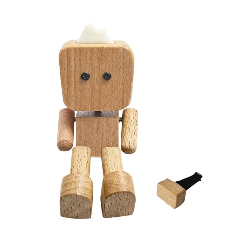 JISADER Auto Armaturenbrett Dekoration, Puppe mit Schüttelnden Füßen, Holzmann Figur, Innenausstattung, Hellbraun JISADER Auto Armaturenbrett Dekoration, Puppe mit Schüttelnden Füßen, Holzmann Figur, Innenausstattung, Hellbraun von JISADER