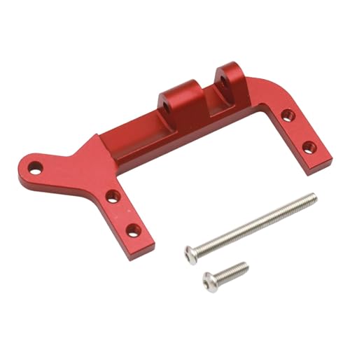 JISADER CNC Aluminium Servo Mount RC -Auto -Upgrades Zubehör Fernbedienungsautoanschläge, Rot von JISADER