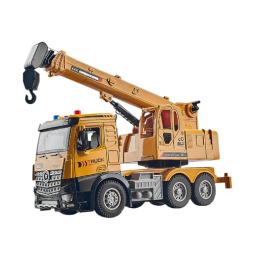 JISADER Crane Truck Toy Realistic Crane Toy mit Lichtern für Kleinkinder Kinder Im Alter von 3 bis 7 Jahren von JISADER