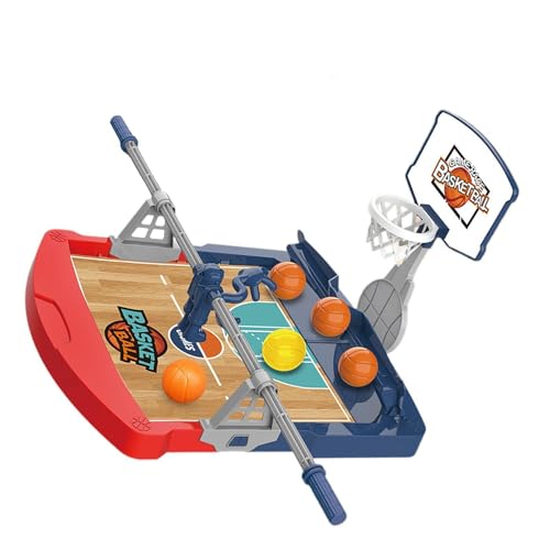 JISADER Desktop Basketballspiel, Mini Basketball Set für Kinder, mit 5 Bällen von JISADER