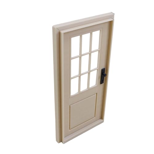 JISADER Dollhouse Tür Miniatur Möbeldekor PLA Detailgetreu Puppenhaus Tür Modell DIY Bastelzubehör für Puppenhaus Arbeitszimmer Miniaturwelt Geschenk, Holzfarbe JISADER Dollhouse Tür Miniatur Möbeldekor PLA Detailgetreu Puppenhaus Tür Modell DIY Bastelzubehör für Puppenhaus Arbeitszimmer Miniaturwelt Geschenk, Holzfarbe von JISADER