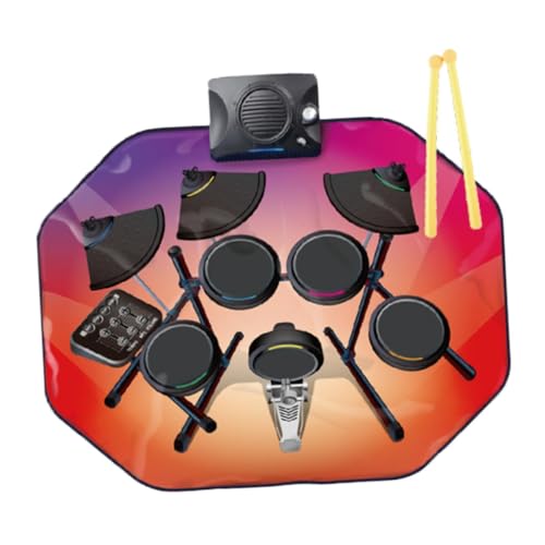 JISADER Elektronisches Schlagzeug, Party Geschenke, Roll Up Drum Kits für Erwachsene, Kleinkinder, Kinder von JISADER