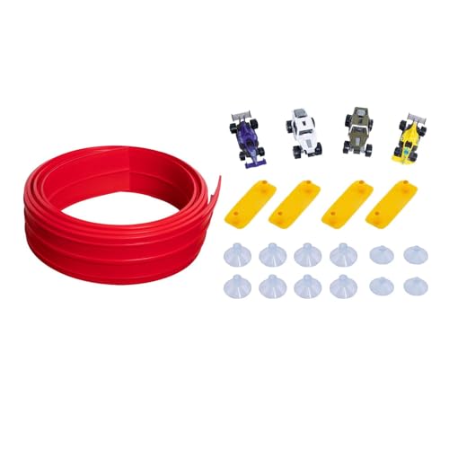 JISADER Flex Tracks Vielseitig Biegbar mit 4 Mini Druckgussautos DIY Fun Racetrack JISADER Flex Tracks Vielseitig Biegbar mit 4 Mini Druckgussautos DIY Fun Racetrack von JISADER