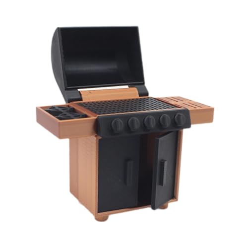 JISADER Grill Modell für Puppenhausmöbel, BBQ Zubehör Im Maßstab 1:12/20, 5.6x2.2x6cm von JISADER