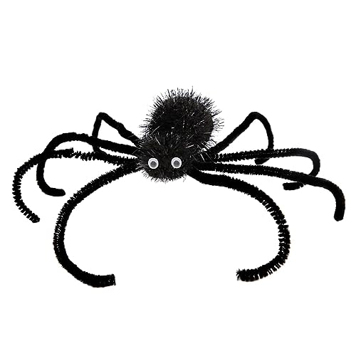 JISADER Halloween-Spinnen-Haarspange, Spinnen-Haarspange, Halloween-Cosplay-Kostüm, Cartoon-Haar-Accessoire, Dekor, Kopfschmuck, Spinnen-Haarnadel für Neujahr, Schwarz von JISADER