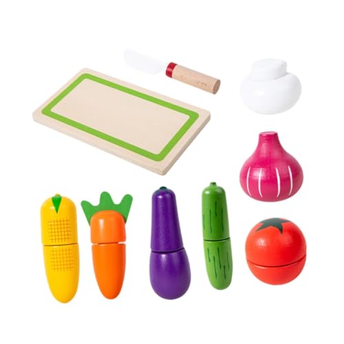 JISADER Hölzerne Lebensmittel Set Educational Toy Play Kitchen Accessoires Kinder Kleinkinder von JISADER