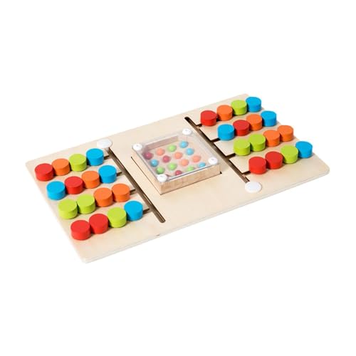 JISADER Holzpuzzle für Kinder, Farbsortierung Und Logisches Denken, Geeignet für 3 bis 4 Jahre, Doppelt von JISADER