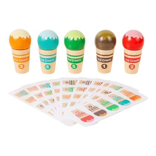 JISADER Kinder Eiscreme Lernspielzeug Feinmotorik Farbsortierung Matching Spiel JISADER Kinder Eiscreme Lernspielzeug Feinmotorik Farbsortierung Matching Spiel von JISADER