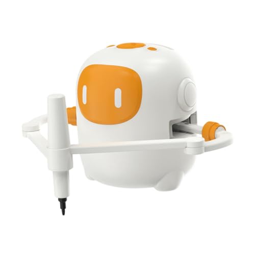 JISADER Kinder Zeichenroboter, Interaktives Lernspielzeug für Jungen Und Mädchen, Geschenk, Weiß von JISADER