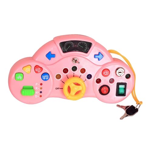 JISADER LED Musical Lamp Switch Toy, Baby Kinderknopf Lichtspielzeug für Kinder, Rosa von JISADER