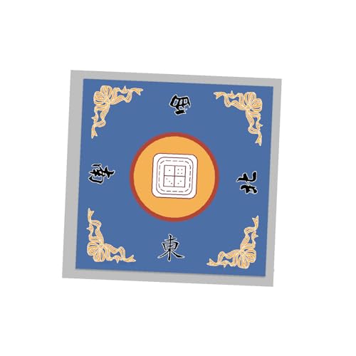 JISADER Mahjong-Spieltisch-Abdeckung, Mahjong-Tischmatte, Mahjong-Tischdecke, Geräuschreduzierung, Tischabdeckung für Partys, blau B von JISADER
