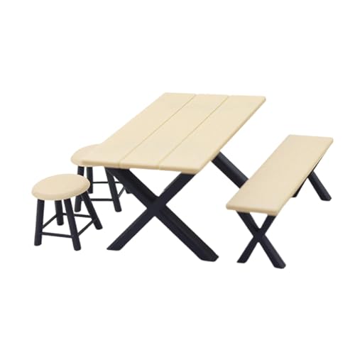 JISADER Mini Tisch Stuhl Gartenmöbel Modell Spielzeug Stuhl für Puppenhaus Zubehör JISADER Mini Tisch Stuhl Gartenmöbel Modell Spielzeug Stuhl für Puppenhaus Zubehör von JISADER