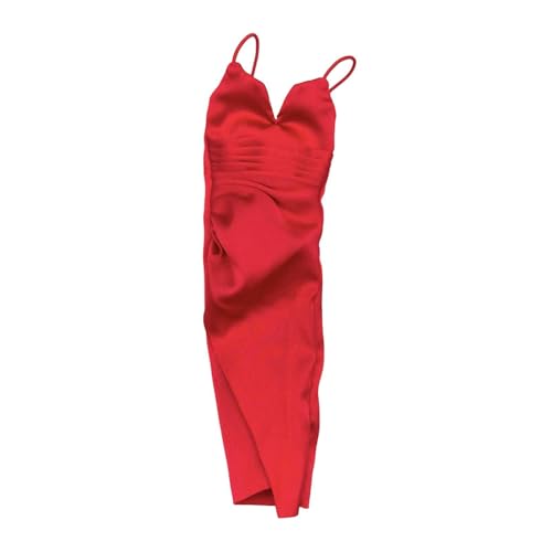 JISADER Miniatur Damenfigur Kleid für 1/6 Skalierung Stilvolles Abendkleid Ohne Ärmel Aus Langlebigem Stoff für Cosplay Und Kreative Gestaltung, Dunkelrot JISADER Miniatur Damenfigur Kleid für 1/6 Skalierung Stilvolles Abendkleid Ohne Ärmel Aus Langlebigem Stoff für Cosplay Und Kreative Gestaltung, Dunkelrot von JISADER