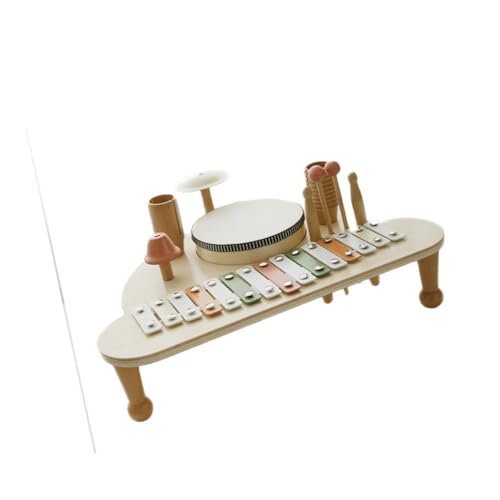 JISADER Montessori Xylophon Holz Glatte Trommel Set für Kinder Jungen Mädchen Heimgebrauch von JISADER