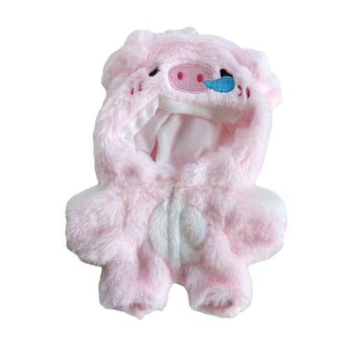 JISADER Plüschpuppenkleidung Kostüme für Kinder Geburtstagsgeschenk Puppenspielanzug Puppenkleidung für 20cm Puppe, Rosa von JISADER