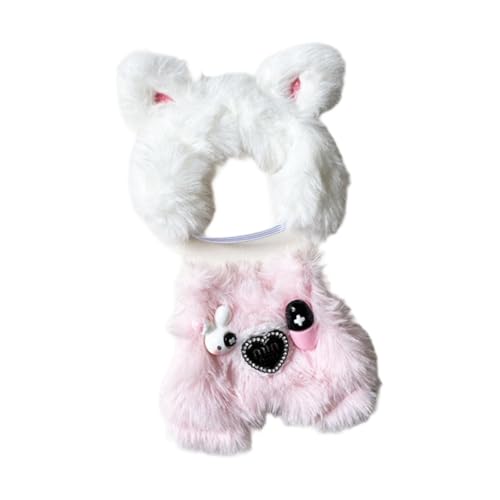 JISADER Puppenkleidung aus Plüsch, Puppenkleidung für kleine Mädchen, Puppen-Outfits, Anziehsachen für 17 cm große Puppen , Rosa von JISADER