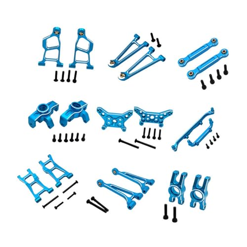 JISADER RC Auto Ersatzteile, Metall Modifikationsset, Leichtes Aluminium Ersatzzubehör für 1/14 14211, Blau JISADER RC Auto Ersatzteile, Metall Modifikationsset, Leichtes Aluminium Ersatzzubehör für 1/14 14211, Blau von JISADER