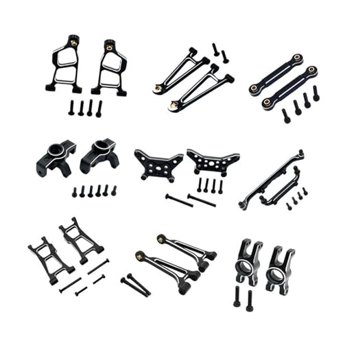 JISADER RC Auto Ersatzteile, Metall Modifikationsset, Leichtes Aluminium Ersatzzubehör für 1/14 14211, Schwarz JISADER RC Auto Ersatzteile, Metall Modifikationsset, Leichtes Aluminium Ersatzzubehör für 1/14 14211, Schwarz von JISADER