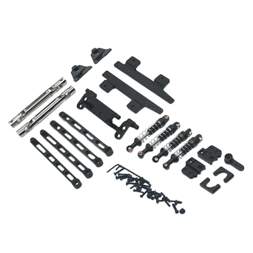 JISADER RC-Auto-Upgrade-Ersatzteilkits, RC-Upgrade, Antriebswelle, einfach zu installierendes, Robustes RC-Zubehör aus Metall für 1/12 MN82 LC79 RC-Auto, Schwarz von JISADER