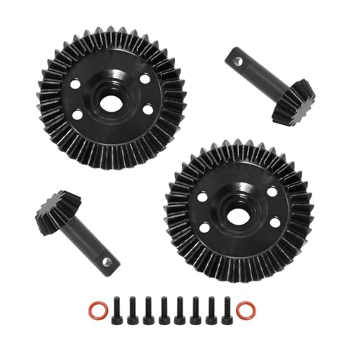 JISADER RC-Stahlkegelradsatz 13T-37T Ersatz, Ersatzteile für Differentialgetriebe zur Modifikation von RC-Modellautos von JISADER