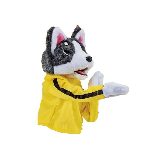 JISADER Tier-Handpuppe, Stofftiere, Spielzeug, Rollenspiel für Kinder, fantasievolles Rollenspiel, Tierspielzeug, Husky-Handschuhe, Puppe von JISADER