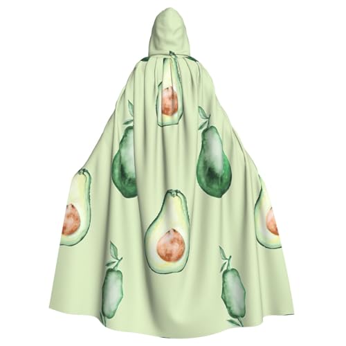 JIUTY Avocado-Muster, Maskerade für Erwachsene, wirtschaftlicher Kapuzenumhang, 140 cm lang, perfekt für Halloween-Partys, Tänze JIUTY Avocado-Muster, Maskerade für Erwachsene, wirtschaftlicher Kapuzenumhang, 140 cm lang, perfekt für Halloween-Partys, Tänze von JIUTY