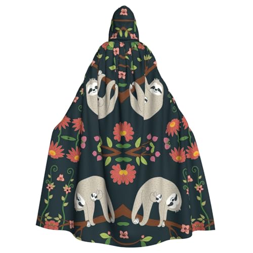 JIUTY Cartoon-Tier-Druck, Maskerade für Erwachsene, wirtschaftlicher Kapuzenumhang, 140 cm lang, perfekt für Halloween-Partys, Tänze JIUTY Cartoon-Tier-Druck, Maskerade für Erwachsene, wirtschaftlicher Kapuzenumhang, 140 cm lang, perfekt für Halloween-Partys, Tänze von JIUTY