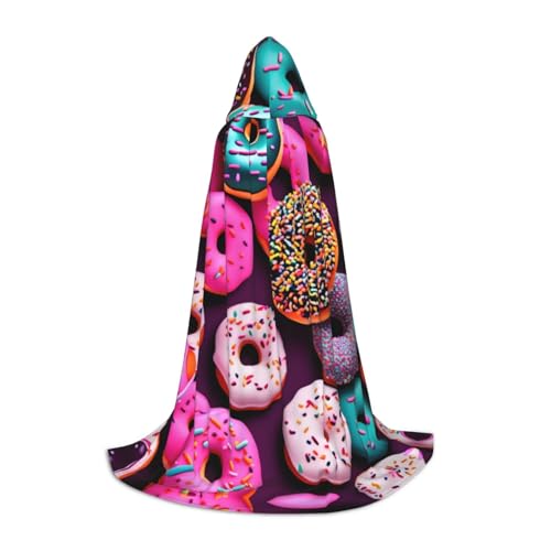 JIUTY Donut-Kapuzenpullover für Halloween, Cosplay, Party-Requisiten, Kapuzenumhang, Karneval, Accessoire für Party von JIUTY